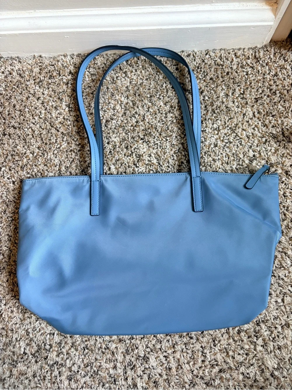 Kate Spade Outlet Hayden Top Zip Tote — Powder Blue Nylon
